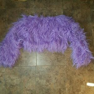 Off the shoulder top in lavender size small purple